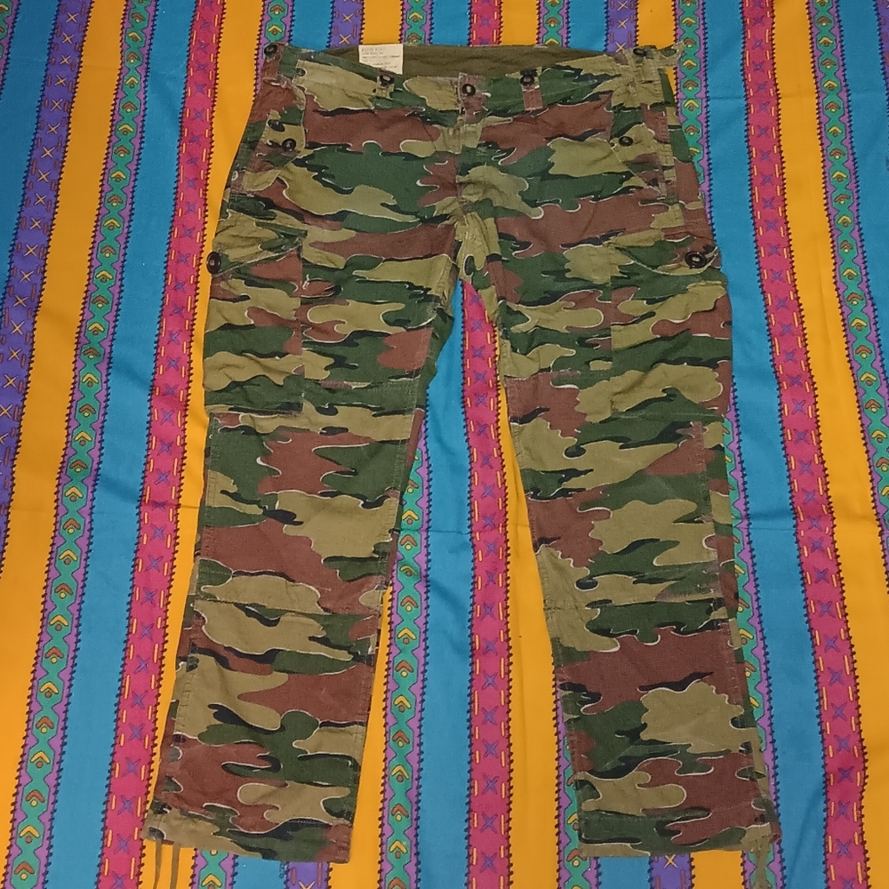 Ralph Lauren Polo Camouflage Army Pants Camo Cargo Combat New York